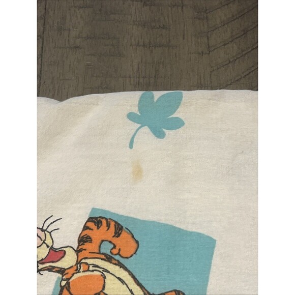 VTG Disney Winnie The Pooh Crib Comforter Colorful Reversible Blanket 1996 90s - Picture 10 of 11